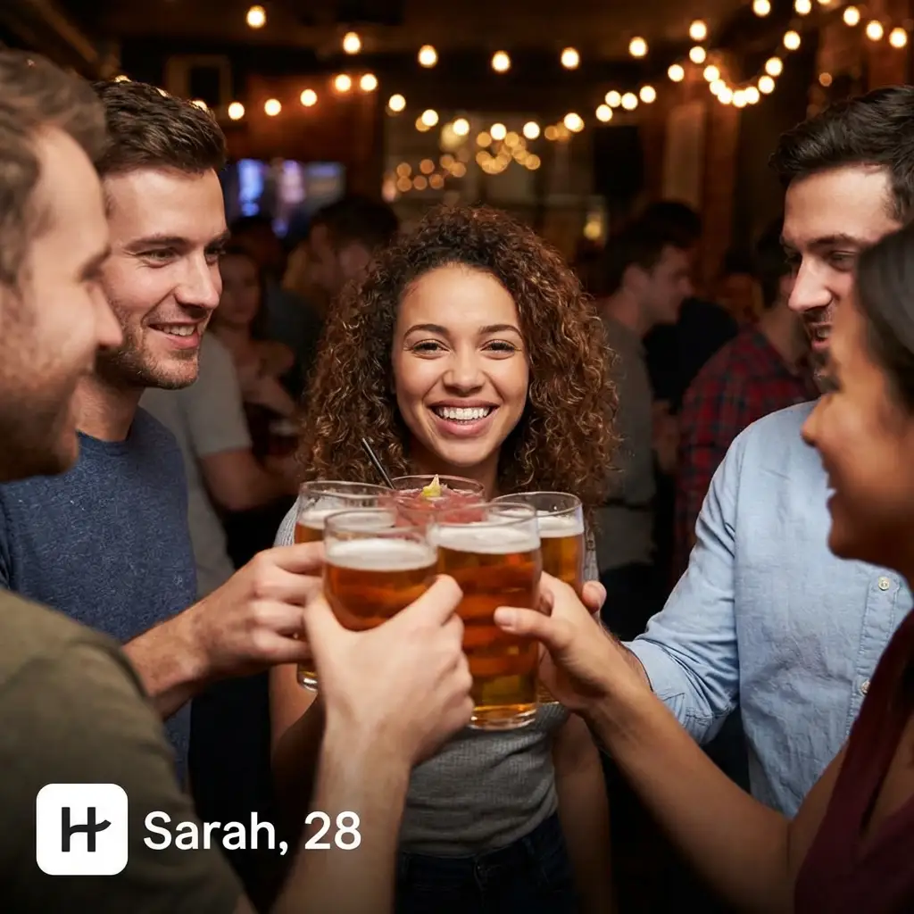 Group of friends toasting