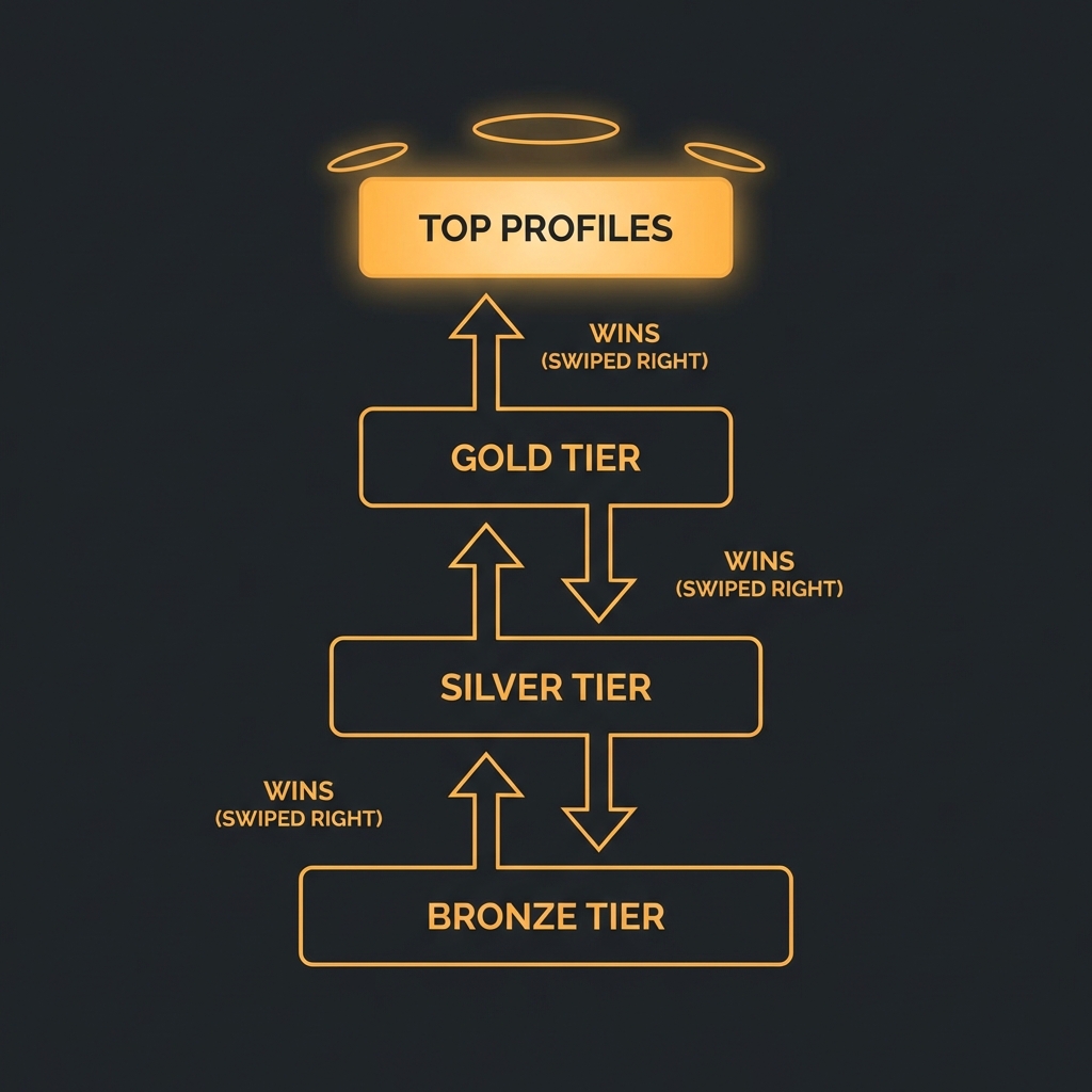 Diagram showing profile ranking tiers