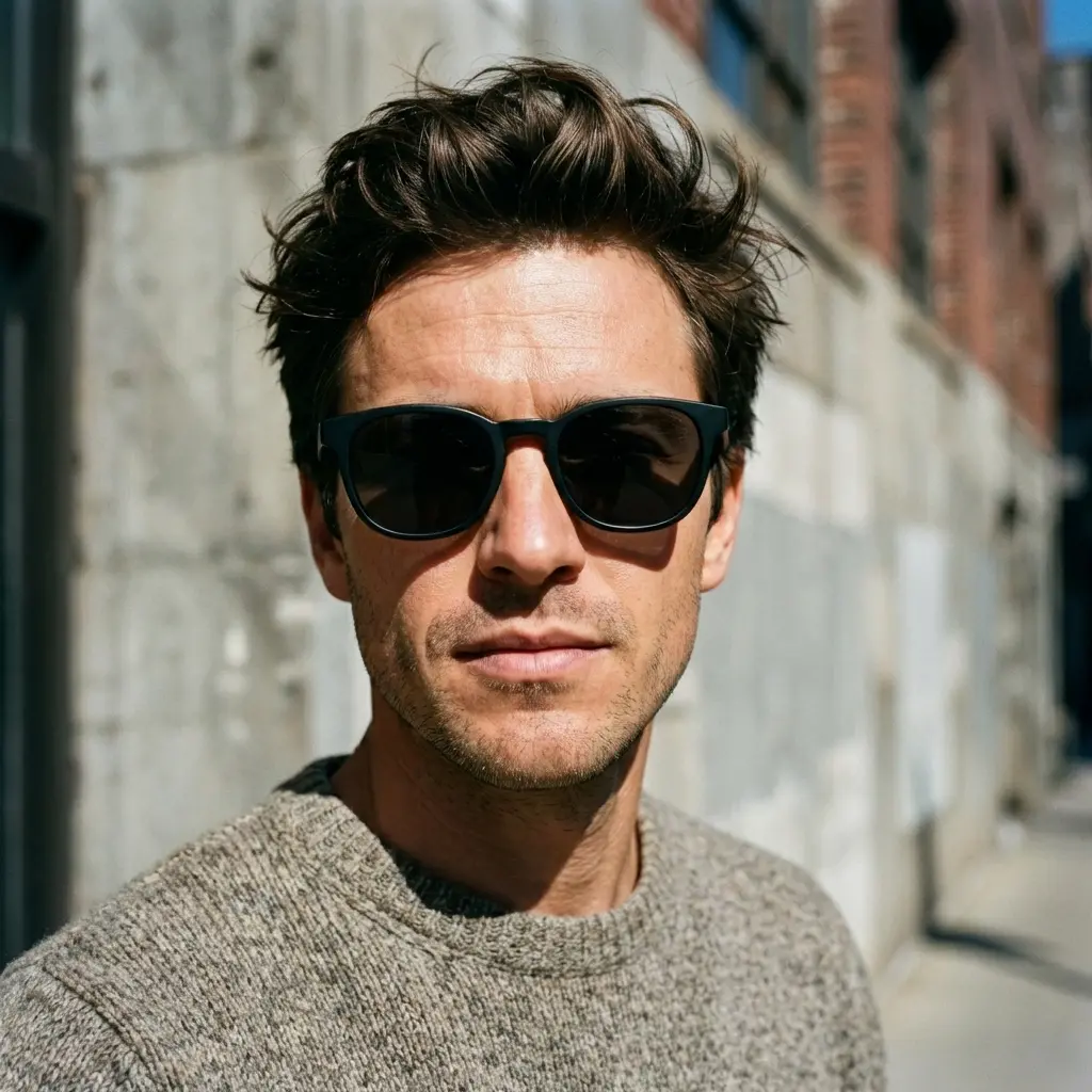 Bad photo with sunglasses